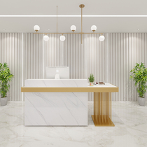 Simple modern clothing store small cashier Barber Shop Bar beauty salon counter reception desk company front desk