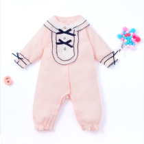 momscare newborn baby ha clothes autumn women baby jumpsuit Princess full moon 100 days climbing clothes spring and autumn cotton