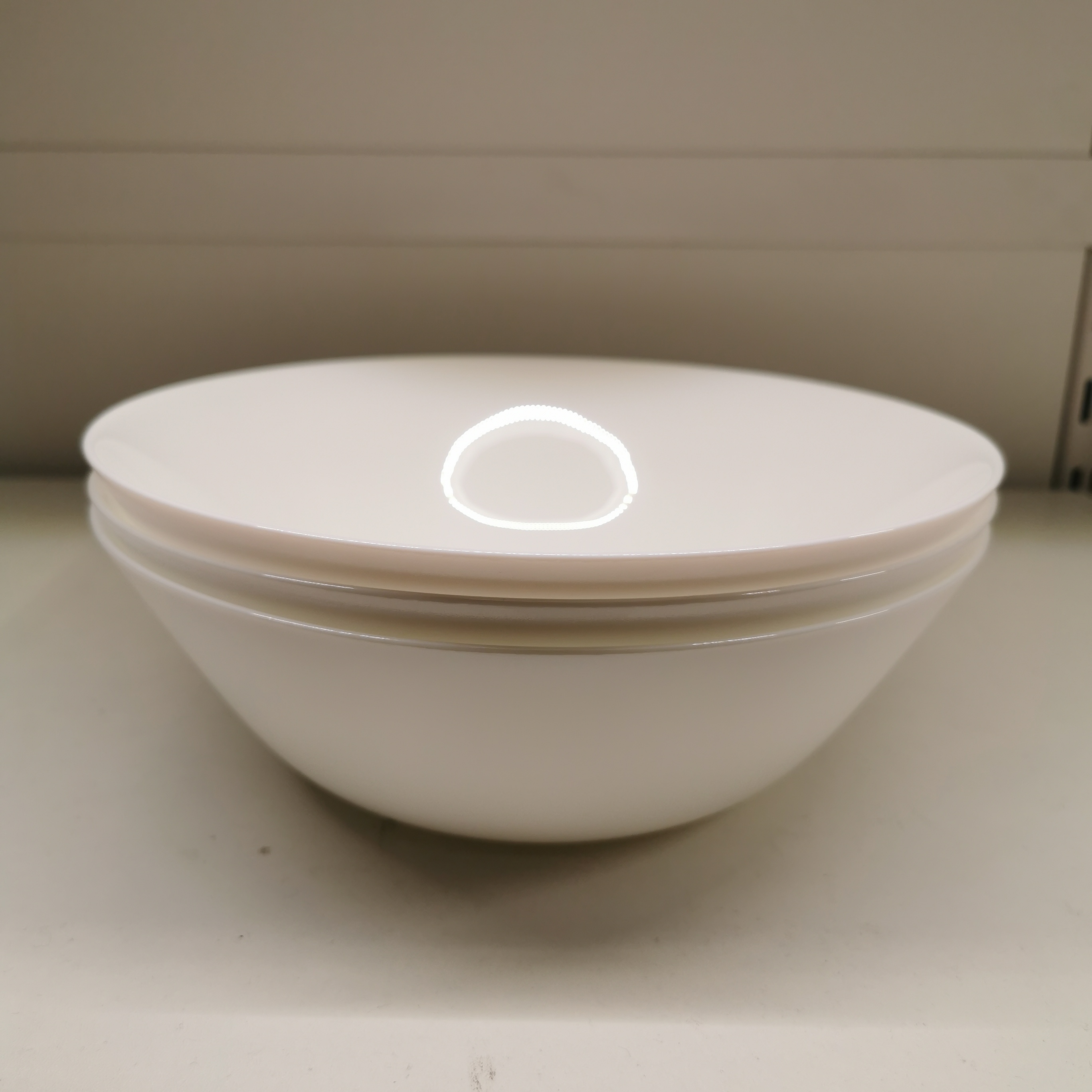 IKEA domestic Ofta bowl white dish bowl soup bowl tempered glass noodle bowl 23 cm to eat a jobs bowl