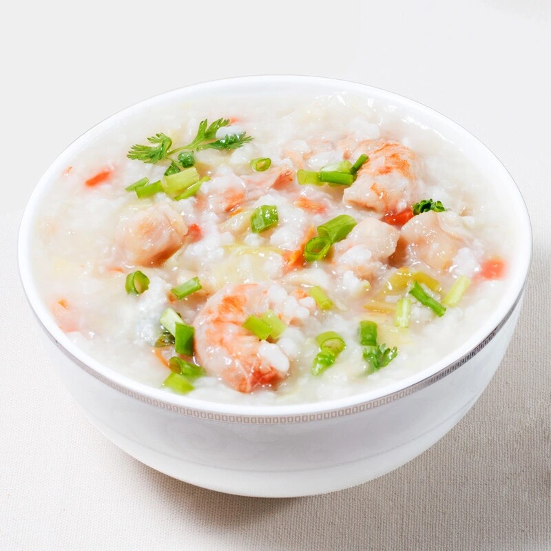 五谷杂粮虾仁粥健康早餐儿童营养粥