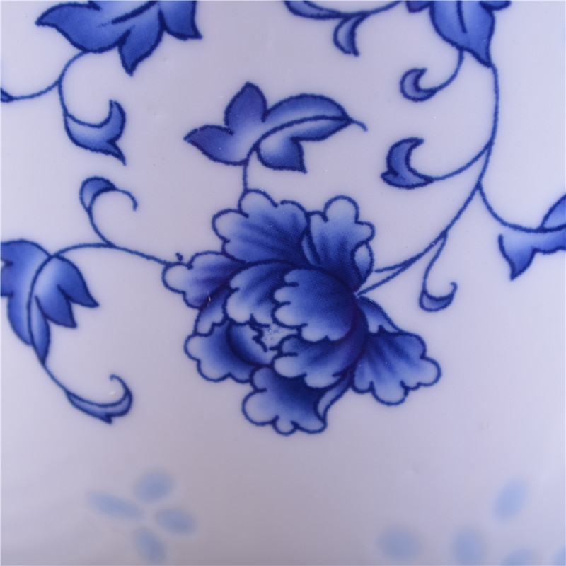 The Crown, jingdezhen ceramic tea pot home large POTS sealed as cans of canned 390 grams of blue and white porcelain tieguanyin