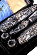 Shenlu musical instrument clarinet Buffy key type 17-key drop B clarinet musical instrument black pipe double second knot