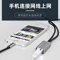 Keleduo mobile phone network cable converter 15 for 14ios13 Apple 11iphone12 network port ipad8 tablet charging to Gigabit connector Network interface plug live device converter