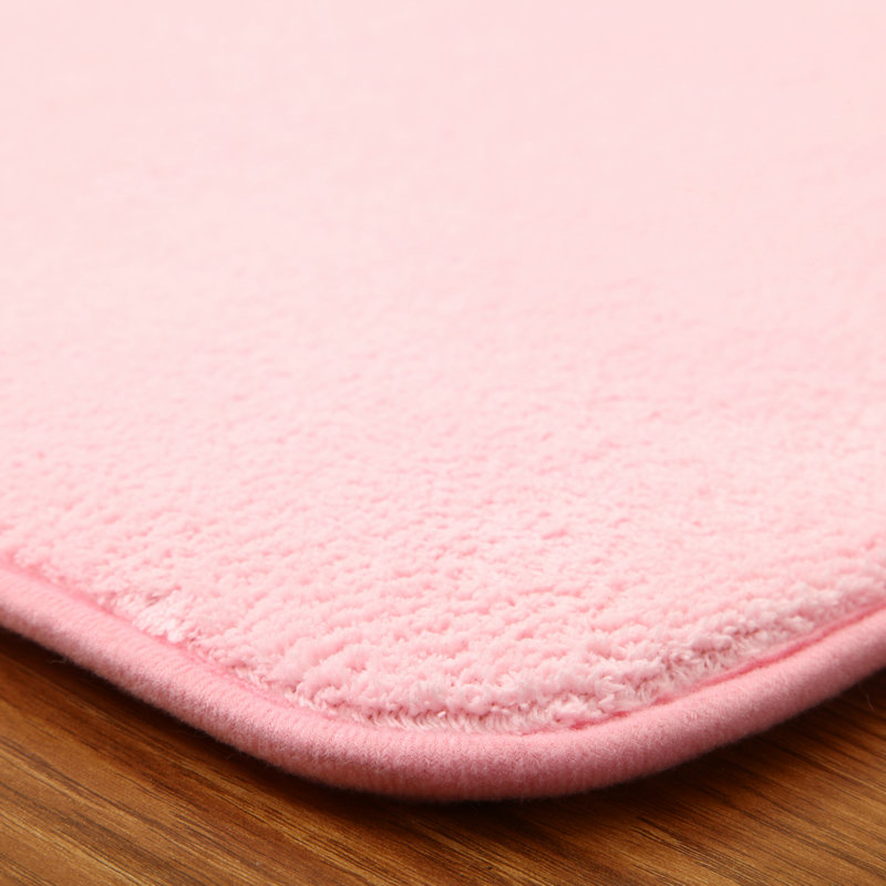 可定制任意尺寸特价珊瑚绒纯色地毯客厅卧室厨房床边浴室防滑地毯产品展示图4
