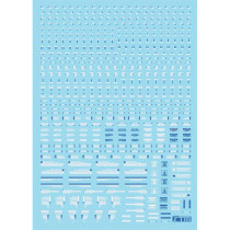 (STM)MG RB01 HIQ style (universal warning system) Special water sticker (fluorescent blue and white)