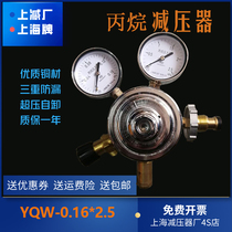 YQW-0 16 * 2 5 propane pressure reducer non-label with outlet flow control valve to regulate Shanghai pressure reducer factory