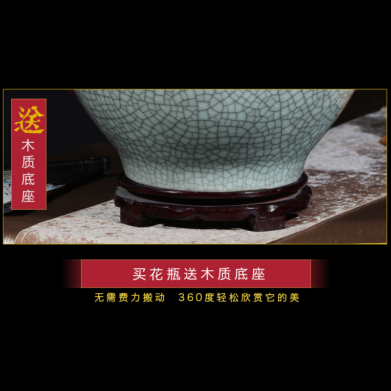 Jingdezhen ceramics vase furnishing articles flower arranging archaize sitting room up flower implement classical Chinese style household decorations