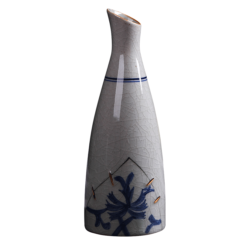 Jingdezhen ceramics furnishing articles mini ceramic hand - made floret bottle pet fresh flower vase China tea