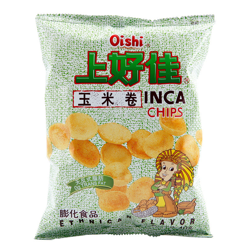 oishi/上好佳薯片玉米片玉米卷40g 80后怀旧休闲零食品 脆香入味