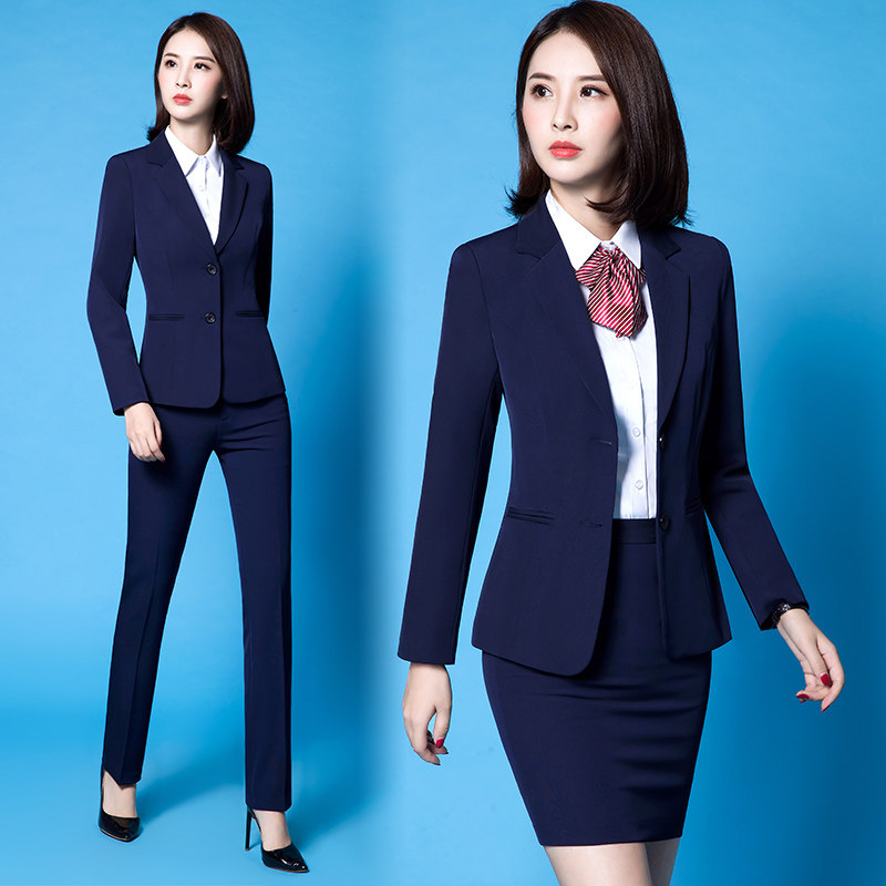 春秋职业装女装职业套装女套裙ol西服西装套装女士正装面试工作服