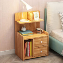 Bedside Table Rack Simple Modern Bedroom Small Mini Solid Wood Simple Bedside Storage Cabinet