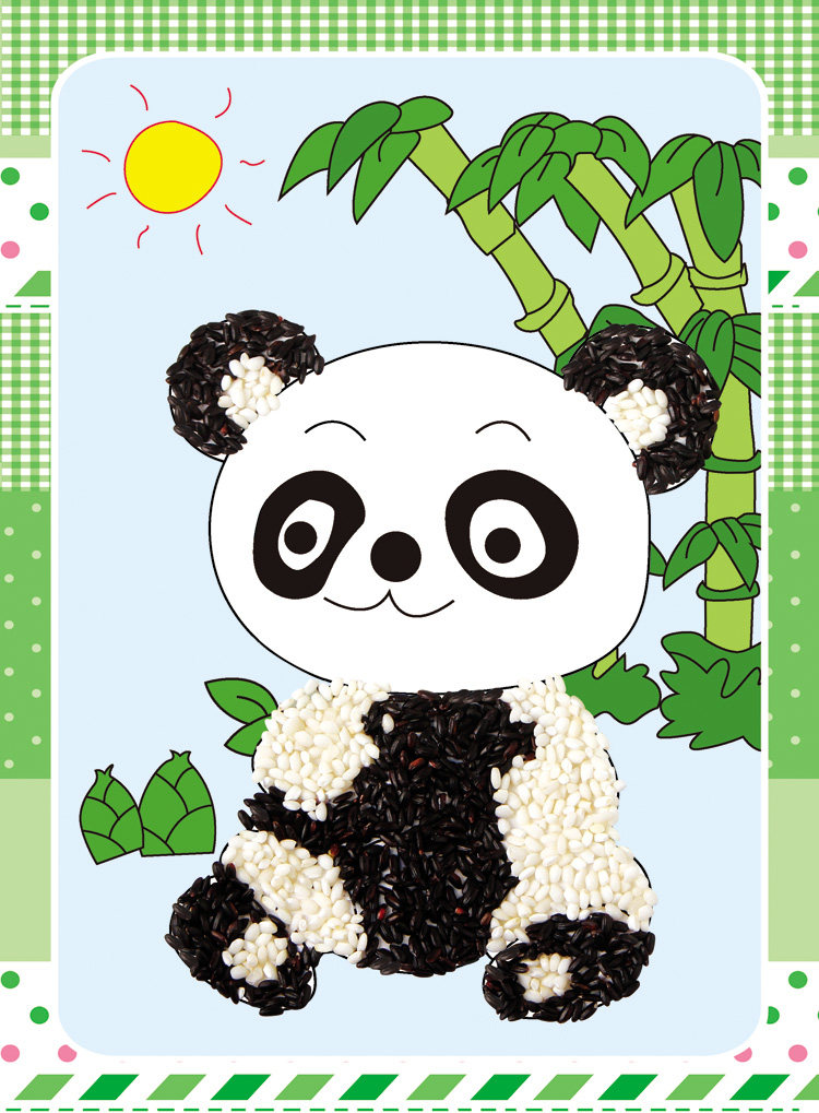 儿童diy手工制作材料包 豆豆画五谷画粘贴画 种子画粮食画豆子画