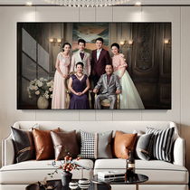 Custom wedding photo frame Crystal photo rinse zoom wall hanging wedding photo plus family photo big photo production