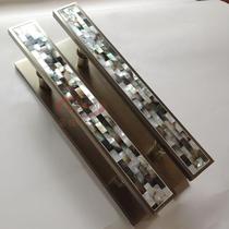 Glass door handle Hotel Villa club door handle shell craft handle high-end luxury door handle