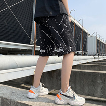 Summer Tide brand sports shorts men plus fat plus size fat people loose basketball five-point pants trend casual fat