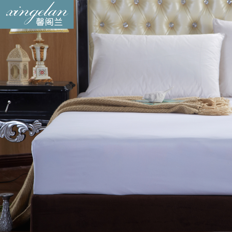 馨阁兰 床罩床笠单件床垫套1.8米床品床罩1.5纯色床垫罩1.2床套产品展示图4