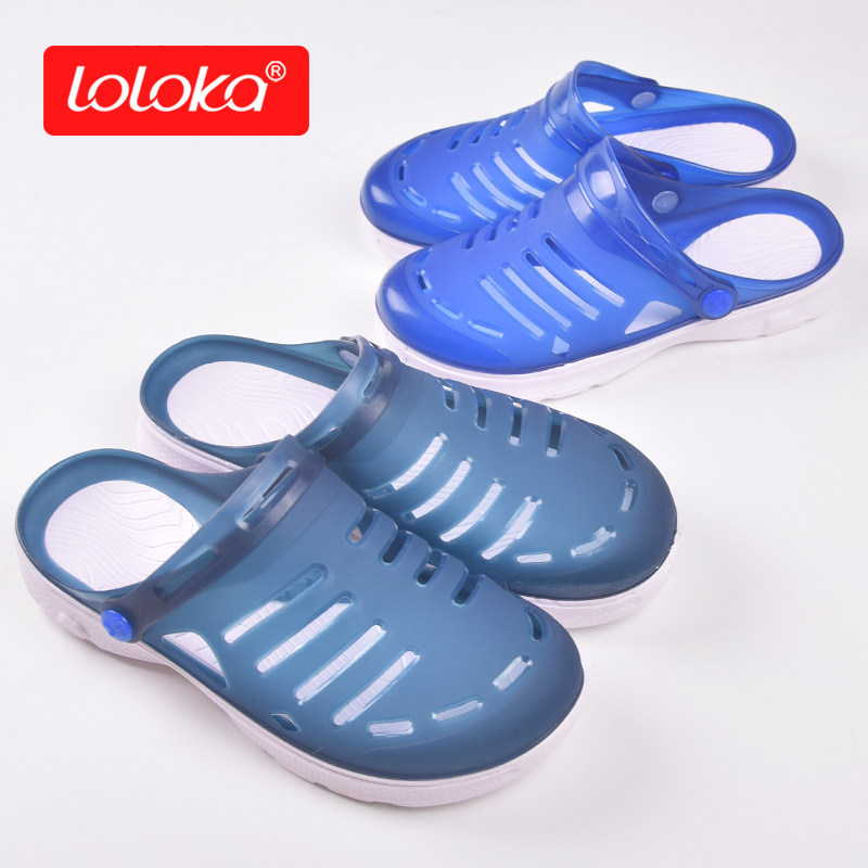 路路佳花园鞋洞洞鞋水晶面拖鞋儿童夏季大童室外户外沙滩旅行凉鞋