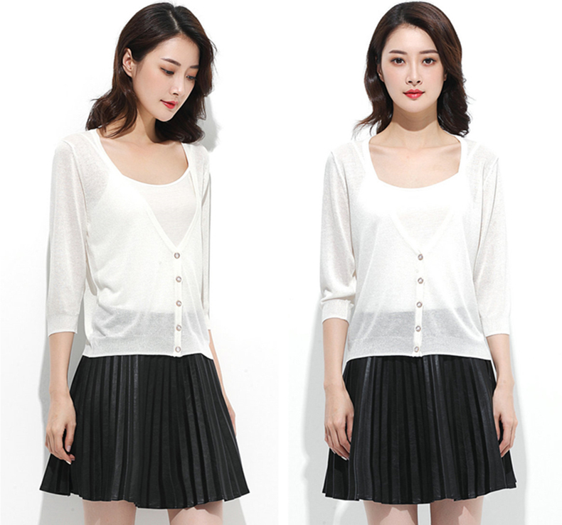 2017新款小披肩针织衫外搭开衫薄外套女短款