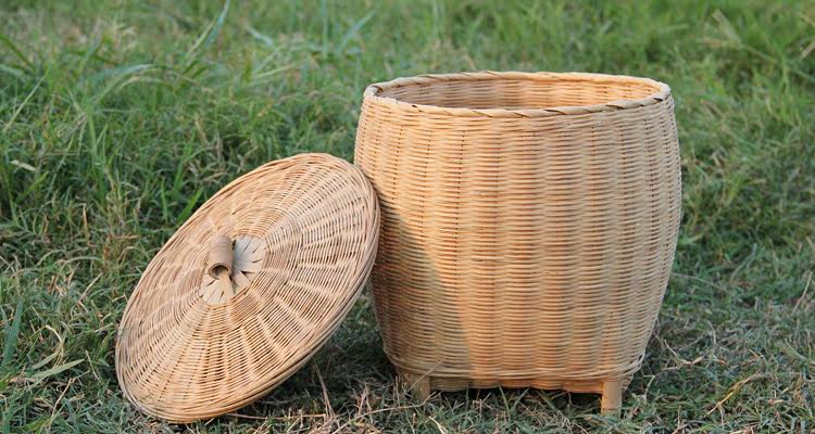 ptlife平田 竹编工艺品 七子饼茶叶篓 手工茶篓 竹制品 生产厂家