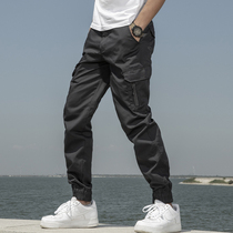 Spring and summer archon tactical pants mens waterproof and wear-resistant camouflage pants army fans loose leggings nine division pants trend