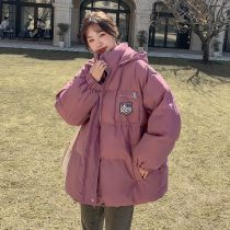 2021 New Korean version of cotton-padded women short small bread clothes thick cotton jacket hooded cotton coat winter coat