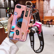 Mituo oppok1 mobile phone shell net red blue light camera wristband r15 dream edition lanyard r15 Female personality creative r17 protective cover soft shell R15x silicone oppo r17pr