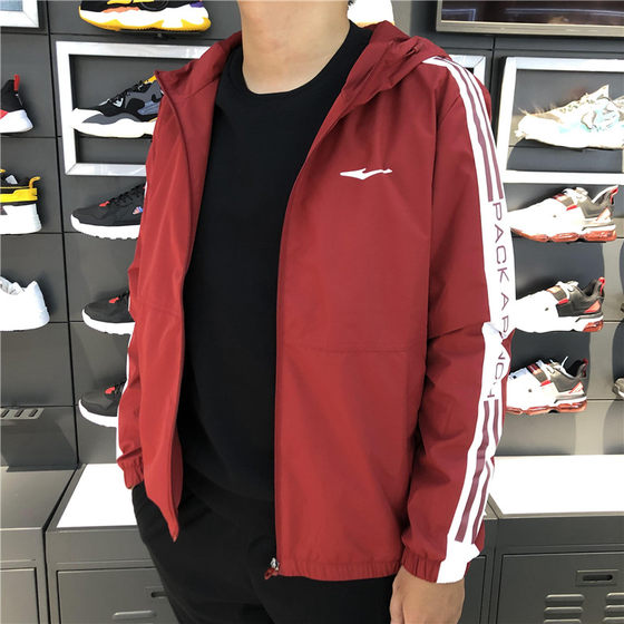 Hongxing Erk jacket male 2022 spring new coat comfortable male windproof hooded coat 112221382032 Hongxing Erk jacket male 2022 spring new coat comfortable male windproof hooded coat 112221382032