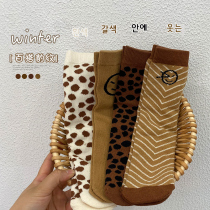 Children baby girl socks spring and autumn cotton Korean version of high tide socks BAO WEN men and women children autumn and winter socks medium long tube