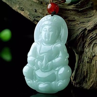 natural jade jade jade guanyin pendant nelace