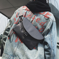 insulting on the slope shoulder small bag of female backpack tide brand chest bag hip street students personality single shoulder bag male