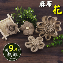 Jute thread linen flower handmade diy accessories Clothing home decoration Bottle decoration accessories Kindergarten childrens forest