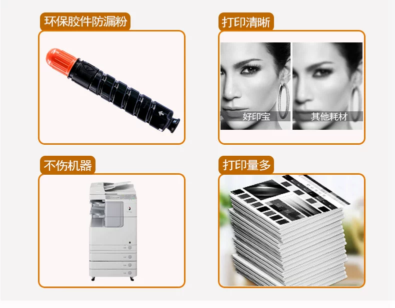 Hộp mực máy in Canon NPG-50 tương thích Goodyinbao Hộp mực bột in ir2535i ir2545i Hộp mực máy photocopy npg50 Hộp mực máy in NPG50 Hộp mực bột máy in IR2545i ir2535i - Hộp mực