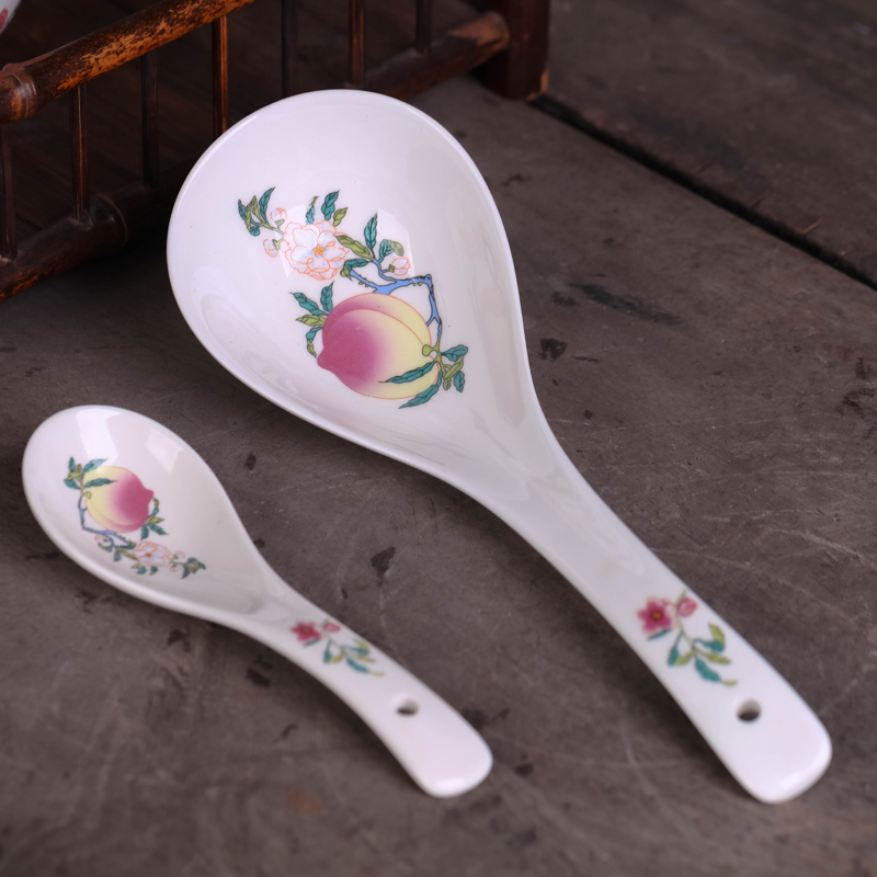 Jingdezhen ceramic longevity bowl of rice bowls set rainbow such as bowl'm character customization services to send birthday gift birthday to use in a box