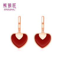 Silver Bear Silver Craftsman 925 Silver Earrings 2020 New Tide Advanced Sense French earrings Cold Wind Earrings Women