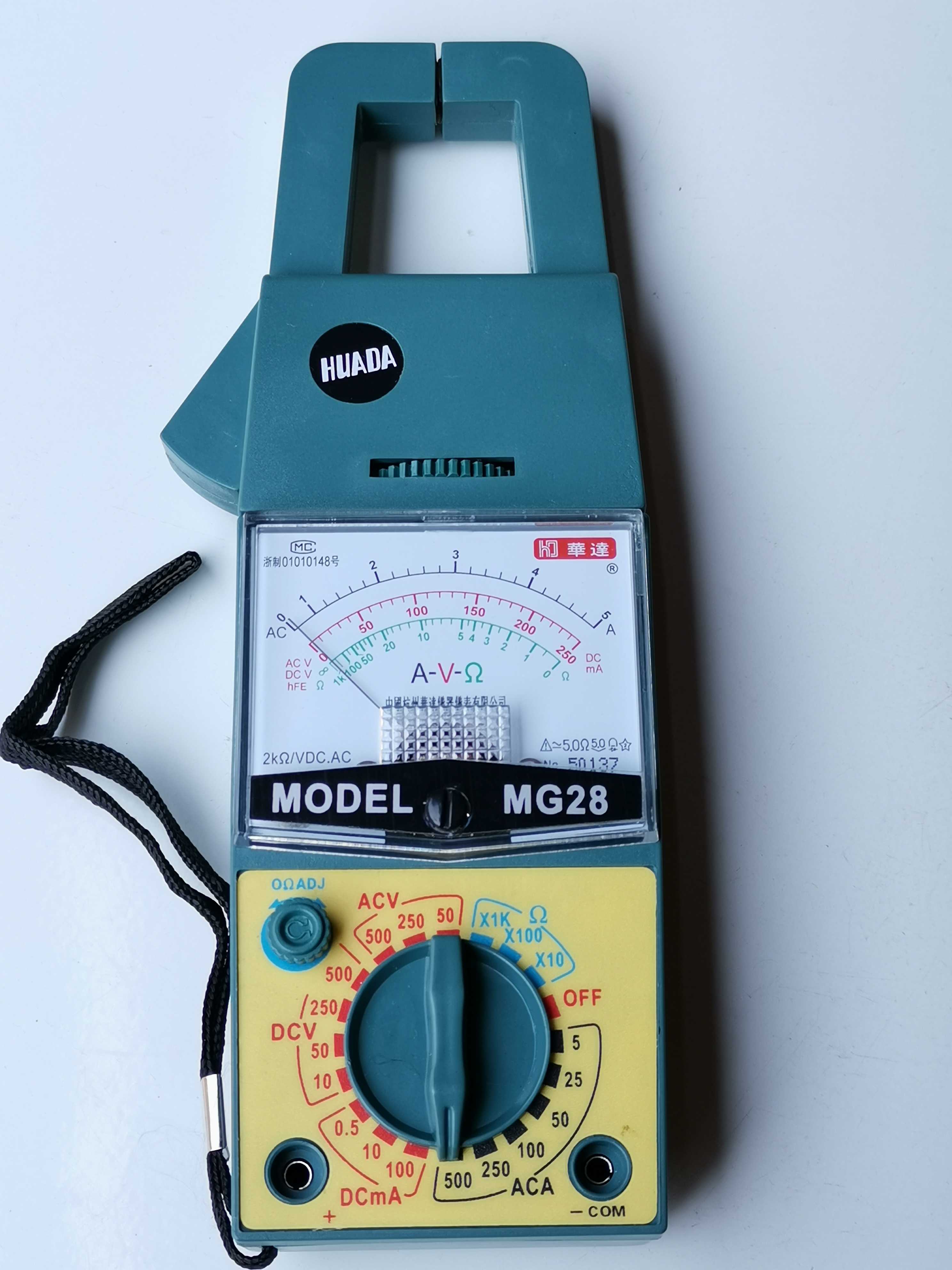 mg28钳形电流表钳形万用表指针式钳形表500a 迷你型mg27b掌中钳表