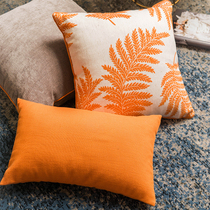 Open American Nordic minimalist ins pillow solid color suede cushion waist pillow living room sofa pillow case pillow core