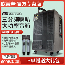 European and American Voice 1615 Audio Outdoor K Song Square Dance Speaker High Power Performance Professional Mobile Portable 15 Inch