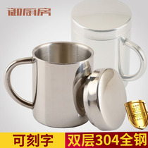 304 hot cup stainless steel cup kindergarten ge re bei shatter-resistant children Cup coffee cup office Cup
