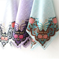 Japan system of imports ANNA SUI Anasu ladies with printed pure cotton handkerchief handkerchief silk scarves