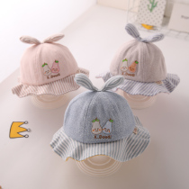 Baby fisherman hat spring and autumn 0-1 years old 6-12 months baby hat sun hat cute autumn sun hat 3