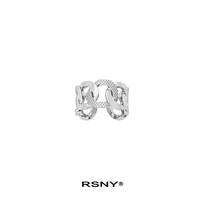 (Zhang Yuan Qin Junjie same model) RSNY metal ring ins simple personality tide niche fashion ring