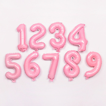 Birthday layout number solid color word balloon baby year party decoration aluminum film balloon wedding wedding confession balloon