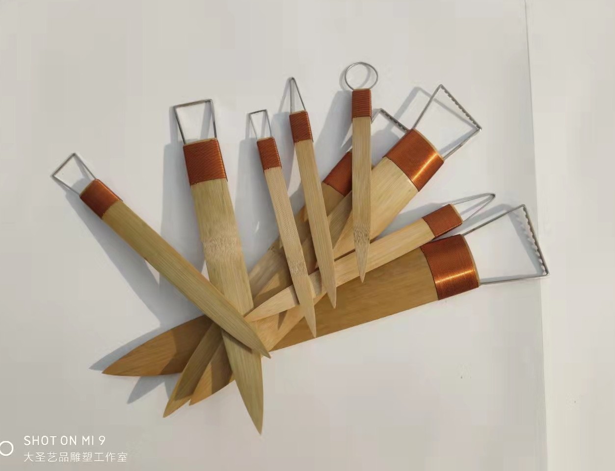 雕塑工具泥塑刀油泥美院模型竹子木修坯陶塑套装专业带齿泥塑刮刀