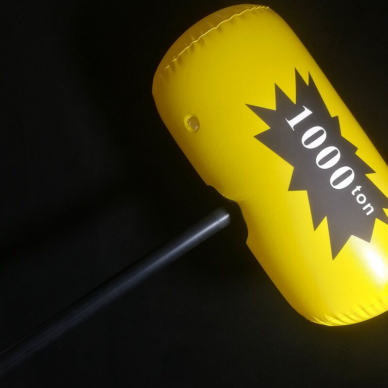 充气狼牙锤流星锤千吨锤吹气大锤子舞台表演助威活动影视武馆道具