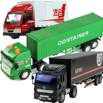Childrens toy car Oversized container container truck dump truck Postal Express Alloy car car model boy