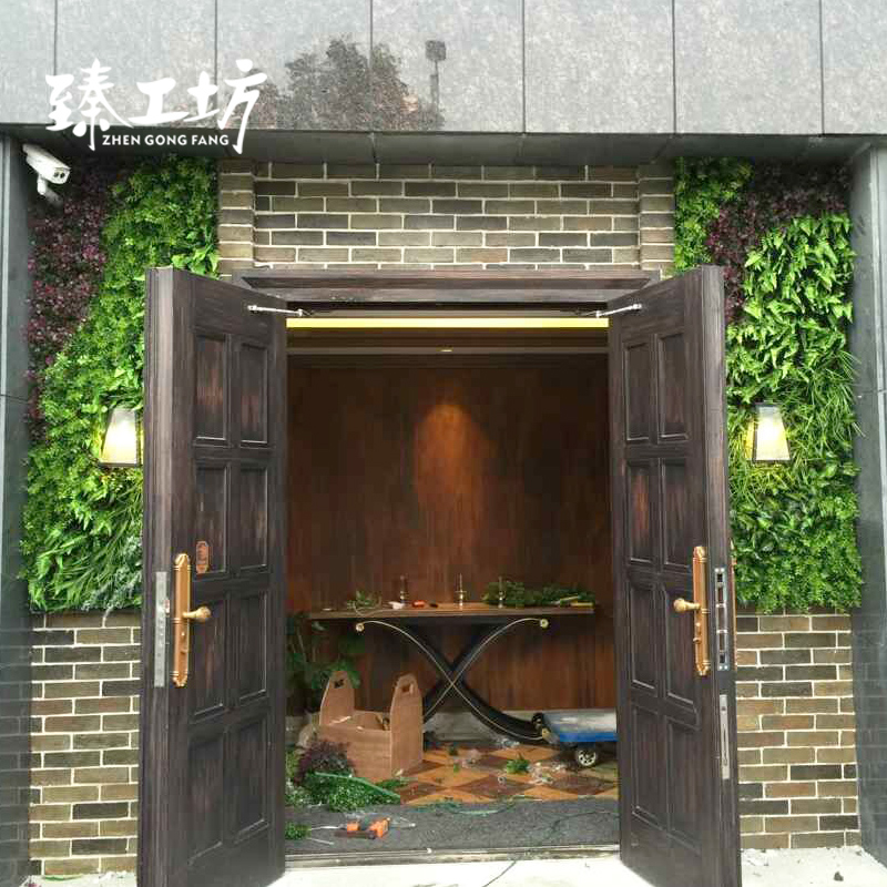 臻工坊 仿真植物墙塑料植物立体墙仿真植物绿植装饰墙人造草坪产品展示图5