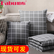 Pillow quilt dual-purpose car multi-function cushion is thickened water washing cotton air conditioner is office nap blanket