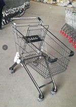 Supermarket trolley 60 liters 80 liters 100 liters metal shopping cart wheeled elevator wheel cart
