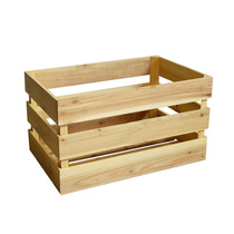 Supermarket storage solid wood box storage box display commodity box display wooden box Custom decorative fruit