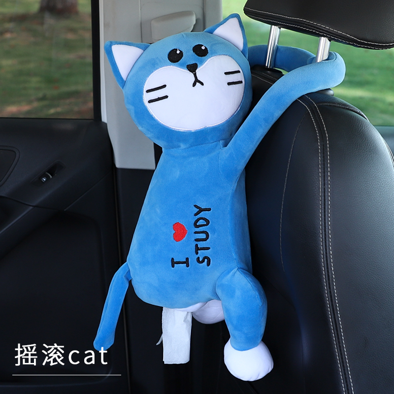 creative car tissue box car with hanging paper drawer car cute leather monkey car interior decoration products